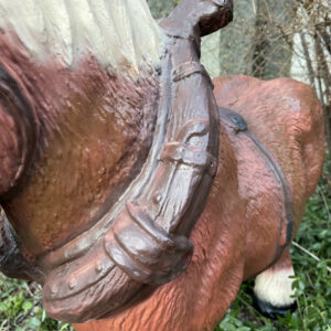 Dekofigur Pferd, Kaltblüter, 75 cm hoch 3