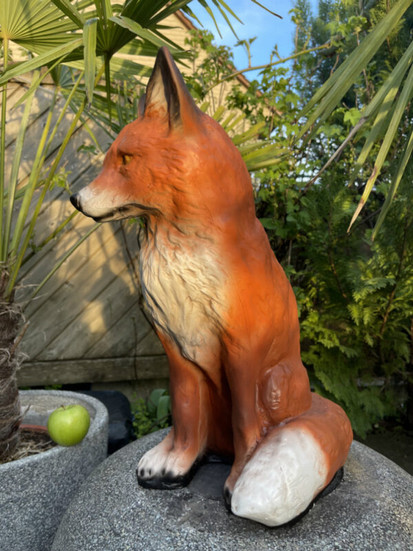 Fuchs für die Gartendeko, sitzend, 50 cm hoch 3