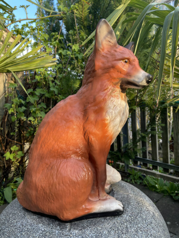 Fuchs für die Gartendeko, sitzend, 50 cm hoch 7