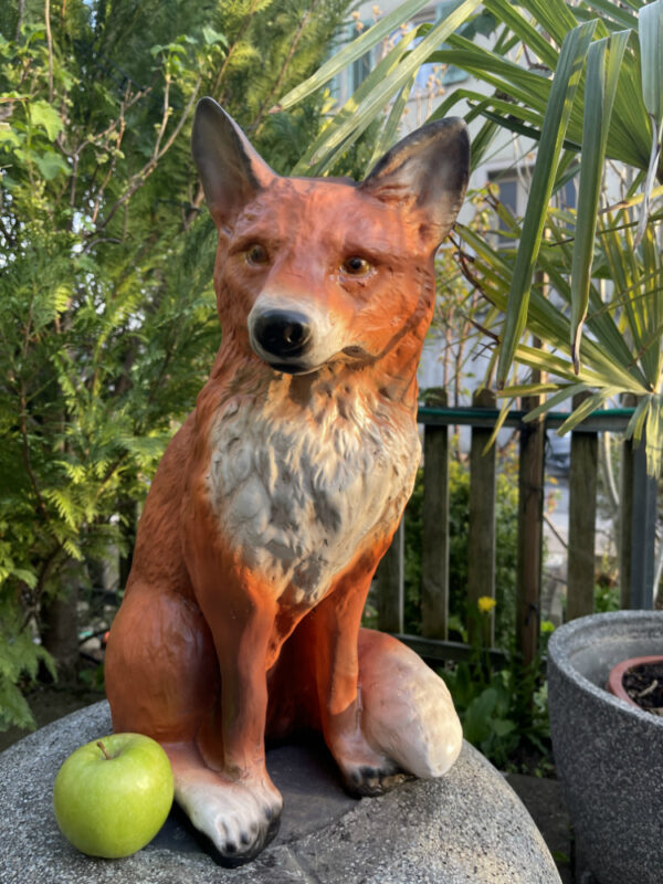 Fuchs für die Gartendeko, sitzend, 50 cm hoch 8