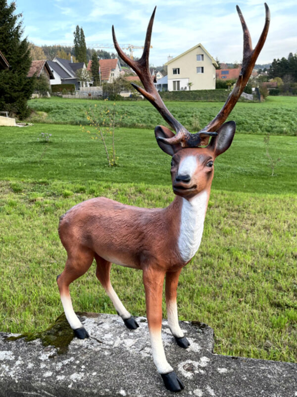 Hirsch als Gartendeko, 115 cm hoch