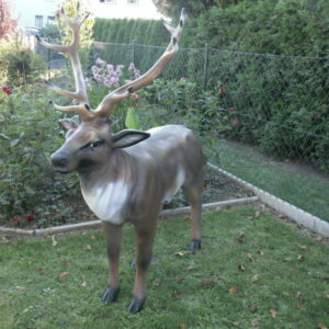 Hirschfigur für die Gartendeko, 160 cm hoch