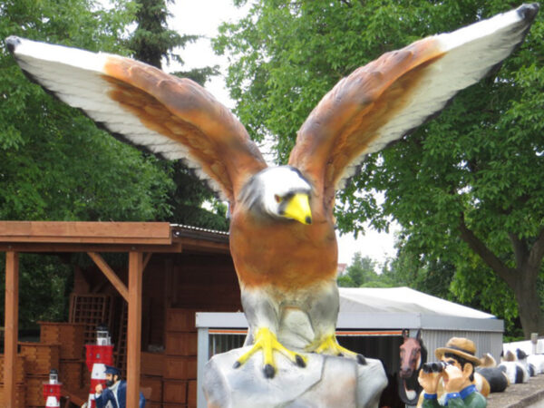 Grosser Deko Adler mit ausgebreiteten Schwingen, 115 cm breit 2