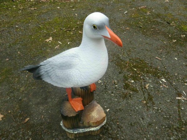 Möwe auf einen Pfahl, für die Gartendeko, 50 cm hoch 2