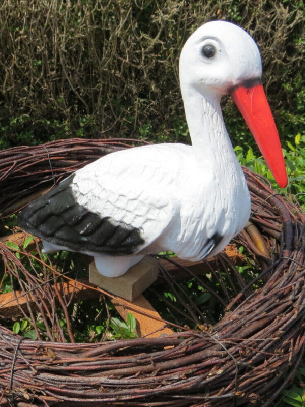 Deko Storch im Storchennest, Ø 45 cm