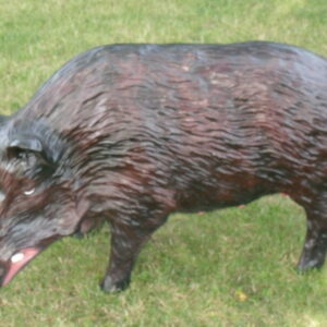 Wildschwein-Bache als Dekofigur im Garten, 95 cm lang 1