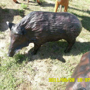 Gartenfigur Deko Wildschwein, Bache, 95 cm lang 2