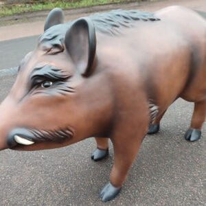 Grosse Eberfigur für den Garten, 125 cm lang 2