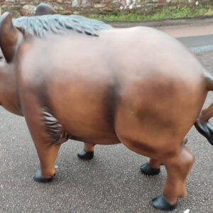 Grosse Eberfigur für den Garten, 125 cm lang 4