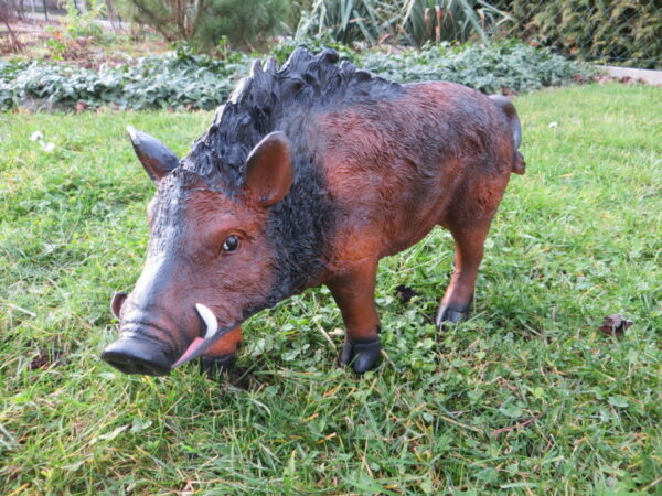 Wildschwein-Frischling Gartenfigur, 49 cm lang 3