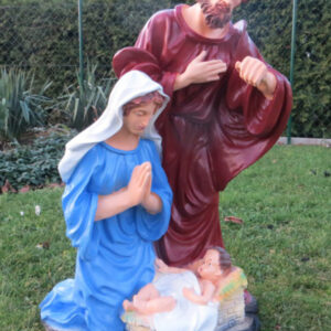 Krippenfiguren Krippenbild Maria, Josef, Jesus, 80 cm hoch