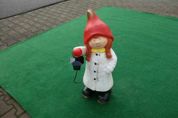 Weihnachtsdeko beleuchtet, Dänisches Mädchen mit Laterne, 68cm 2