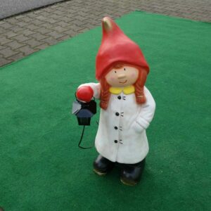 Dekofigur Weihnachten Dänisches Mädchen mit Solarlicht, 68cm 1