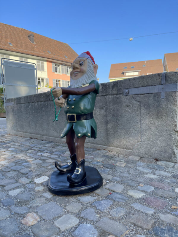 Weihnachtsdekofiguren Rudolf Rentier mit Elfe, 140 cm hoch 2