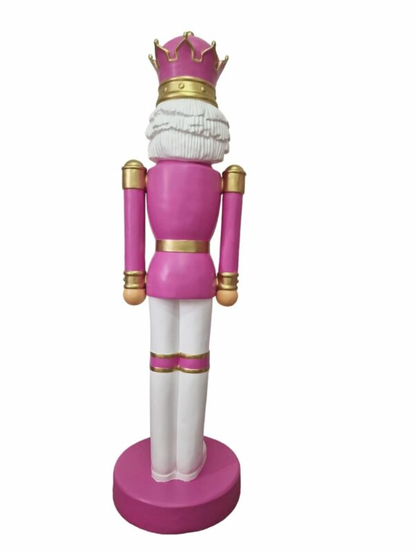 XXL Deko Nussknackerfigur in Pink, riesige 2 Meter hoch 2