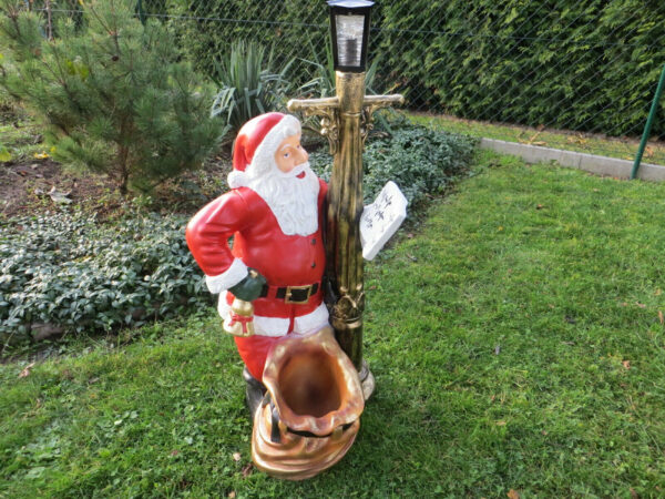 Weihnachtsmann Deko für aussen, beleuchtet, 105 cm hoch 2