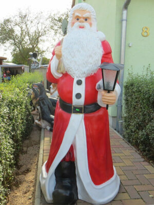 XXL Weihnachtsmann Figur lebensgross, beleuchtet, 175 cm hoch