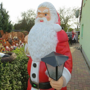 XXL Deko Weihnachtsmann lebensgross, Solarlampe, 175 cm hoch 4