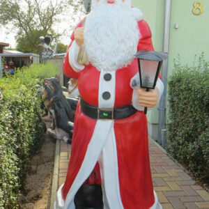 XXL Deko Weihnachtsmann lebensgross, Solarlampe, 175 cm hoch 1