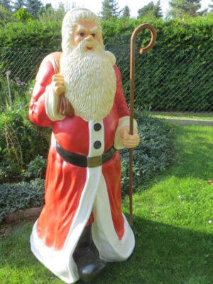 Weihnachtsmann Dekofigur lebensgross, 175 cm hoch