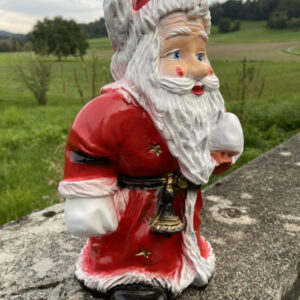 Kleiner Deko Weihnachtsmann für drinnen und draussen, 38 cm hoch