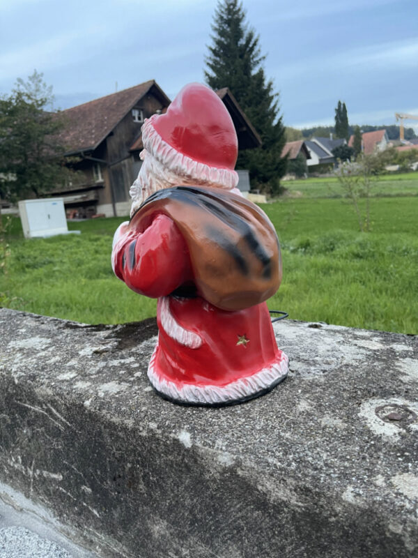 Weihnachtsmann Deko beleuchtet mit Laterne 230V, 40 cm hoch 7