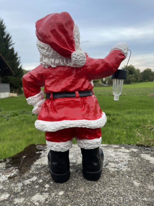 Weihnachtsmann mit Solarbeleuchtung für draussen, 50cm hoch 9