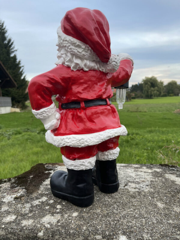 Weihnachtsmann mit Solarbeleuchtung für draussen, 50cm hoch 8