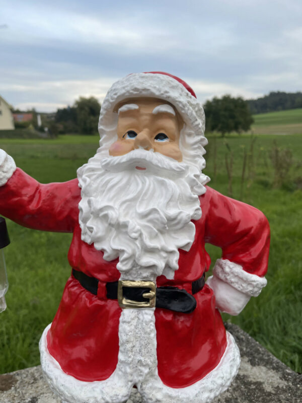 Weihnachtsmann mit Solarbeleuchtung für draussen, 50cm hoch 6