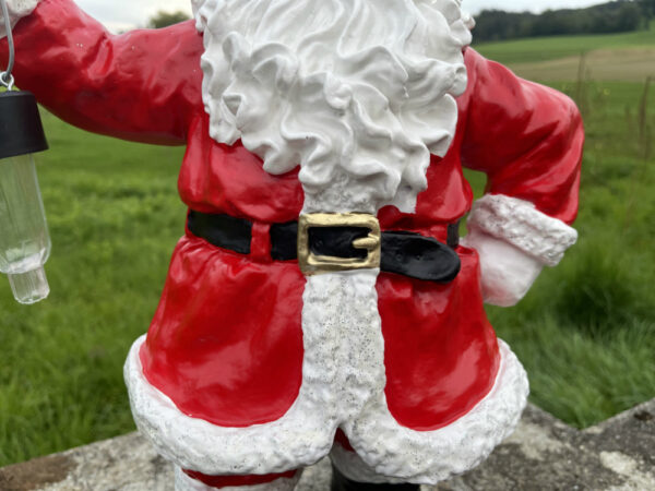 Weihnachtsmann mit Solarbeleuchtung für draussen, 50cm hoch 7