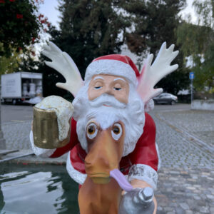 Garten Weihnachtsmann mit Rudolf Rentier, 60 cm hoch 8