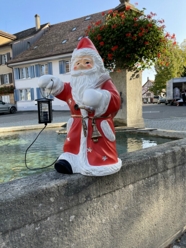 Weihnachtsmann für draussen beleuchtet, 73 cm hoch