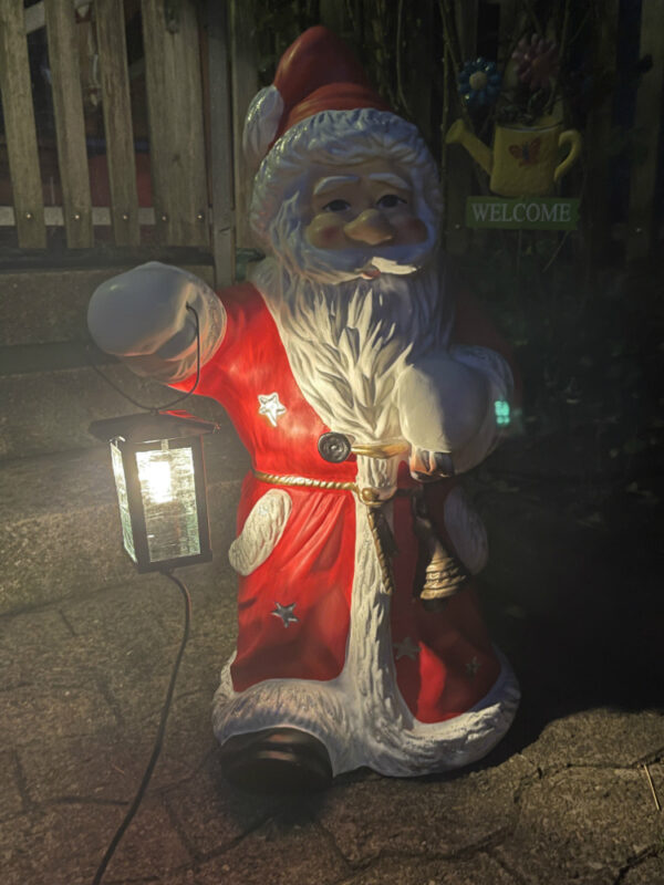 LED Weihnachtsmann für draussen mit Solarlampe, 73 cm hoch 6