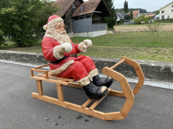 Weihnachtsmann Ohne Schlitten Deko, 130 cm lang 3