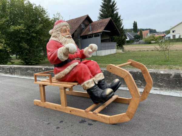 Weihnachtsmann Ohne Schlitten Deko, 130 cm lang