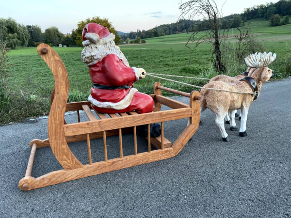 Nikolaus auf Schlitten midi, 80 cm lang 6