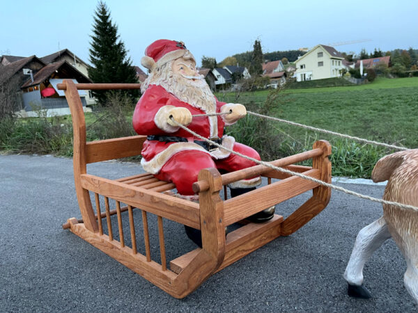 Nikolaus auf Schlitten midi, 80 cm lang 7