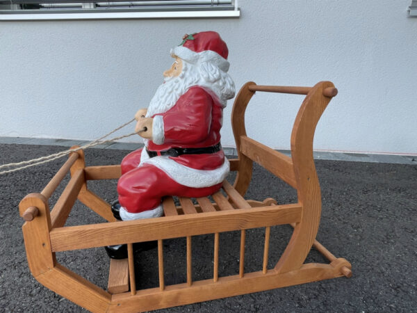 Nikolaus auf Schlitten midi, 80 cm lang 4