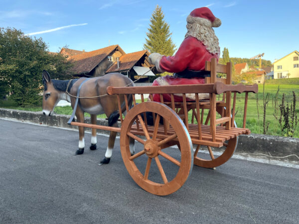 Esel und Samichlaus auf Wagen, 260 cm lang 5