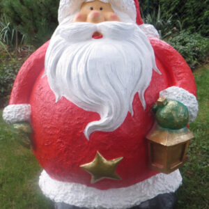 Dicker outdoor Weihnachtsmann, 80 cm hoch