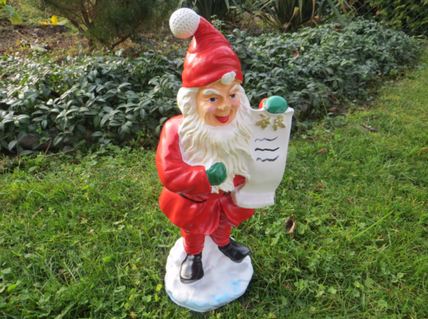 Nikolaus Gartenfigur mit Liste, 40 cm hoch 3