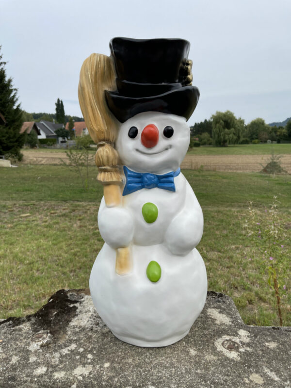 Weihnachtsdeko Schneemann gross, 80 cm hoch