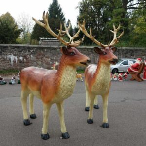 Weihnachtsdeko Hirsch XXL lebensgross, 225 cm hoch 4