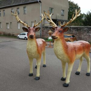 Weihnachtsdeko Hirsch XXL lebensgross, 225 cm hoch 2