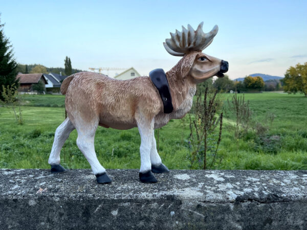 Rentier Deko klein, Weihnachtsdeko outdoor und indoor, 45 cm hoch