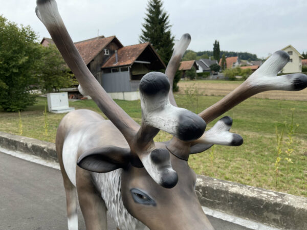 XXL Weihnachtsdeko Rentier gross, 2 Meter lang 6