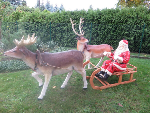 Rentier Deko lebensgross für Weihnachtsdeko, 150 cm hoch 2