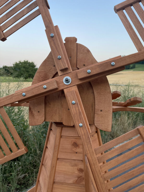 Windmühle für Garten mit Solar, holländer, 225 cm hoch 6