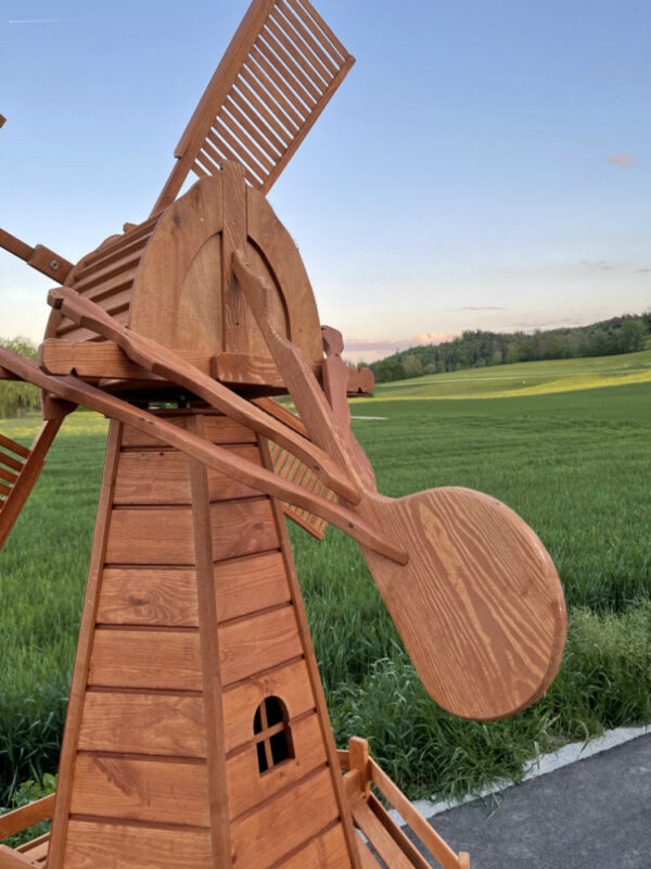 XXL Solar Windmühle gross, holländer Bauart, 275 cm hoch 9