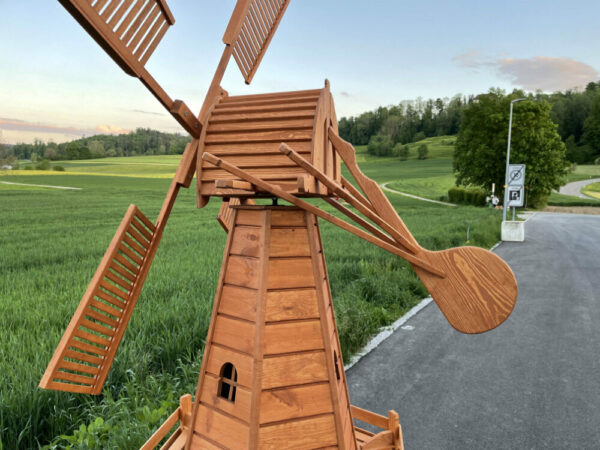 XXL Solar Windmühle gross, holländer Bauart, 275 cm hoch 8